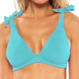 Becca Blue Bikini top size Large